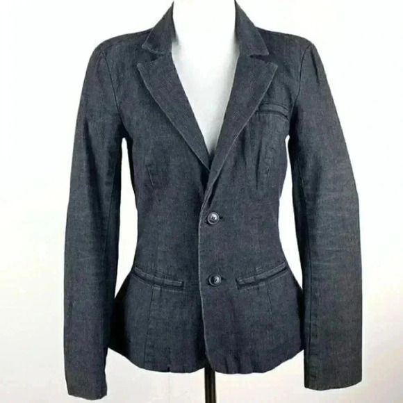 Calvin Klein jeans Jean blazer size SP pockets - Picture 2 of 10